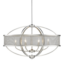 Golden 3167-LP PW-PW - Golden Lighting Colson 6-light Island Light in Pewter